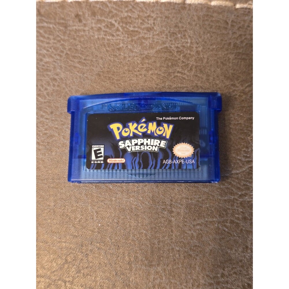 Nintendo Game Boy Advance Pokemon Sapphire Version Tested Works Dry Battery